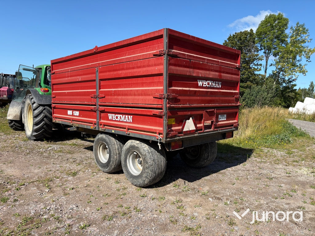 Spannmålsvagn med tipp Weckman WS 120