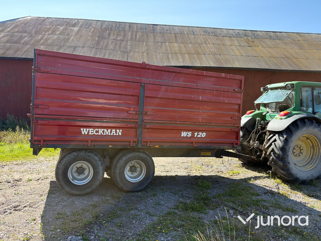 Spannmålsvagn med tipp Weckman WS 120