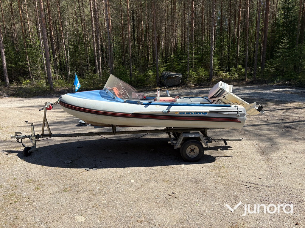 Ribbåt med trailer - Wiking, Libra, Johnson 15 hk