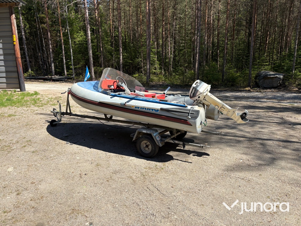 Ribbåt med trailer - Wiking, Libra, Johnson 15 hk