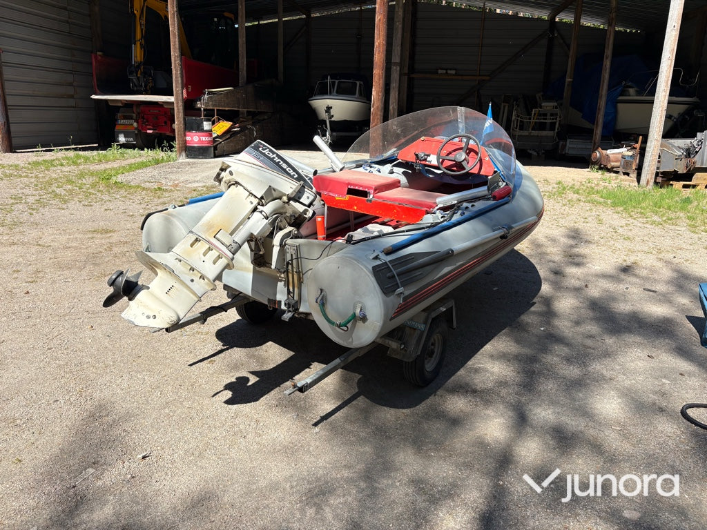 Ribbåt med trailer - Wiking, Libra, Johnson 15 hk