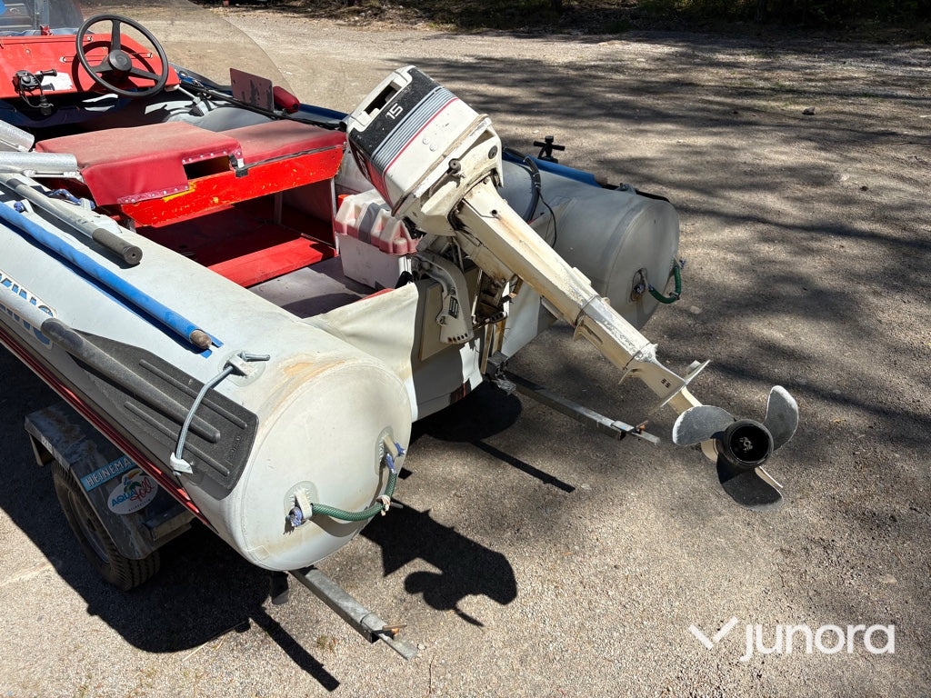 Ribbåt med trailer - Wiking, Libra, Johnson 15 hk