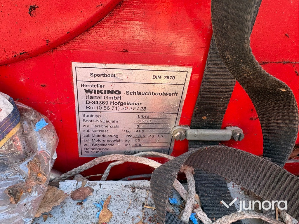 Ribbåt med trailer - Wiking, Libra, Johnson 15 hk