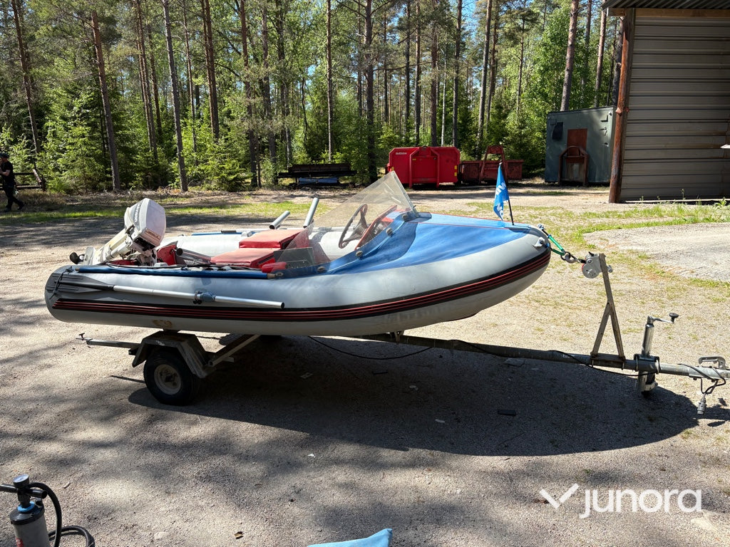 Ribbåt med trailer - Wiking, Libra, Johnson 15 hk