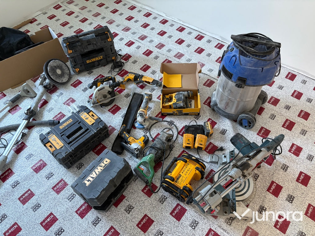 Verktygspaket - DeWalt, Bosch, Hitachi, Nilfisk, Sigma, 16 st