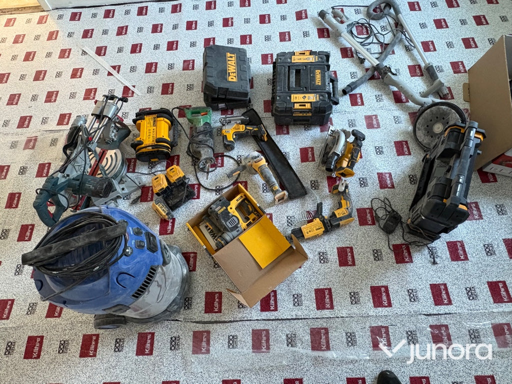 Verktygspaket - DeWalt, Bosch, Hitachi, Nilfisk, Sigma, 16 st