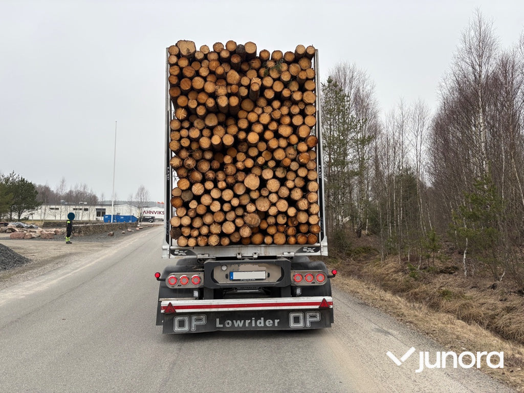 Timmerbil med släp - Scania, R660B6X4NB