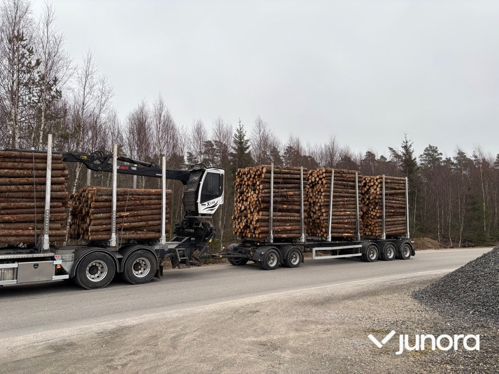 Timmerbil med släp - Scania, R660B6X4NB