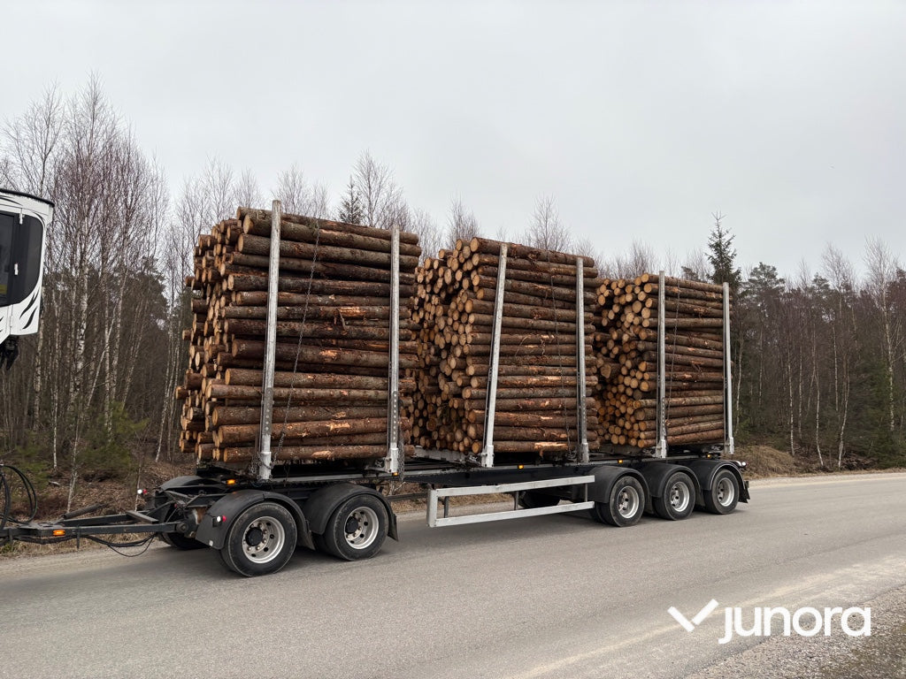 Timmerbil med släp - Scania, R660B6X4NB