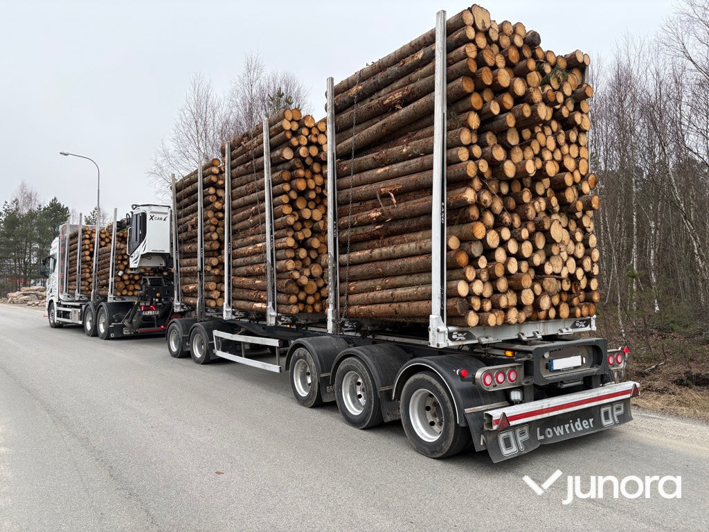 Timmerbil med släp - Scania, R660B6X4NB