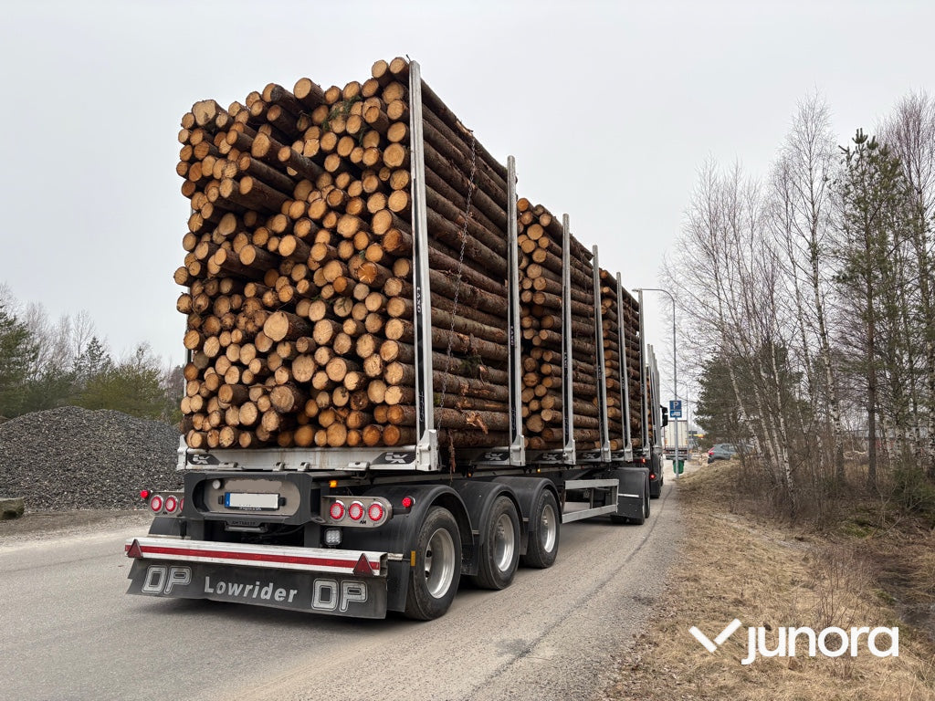 Timmerbil med släp - Scania, R660B6X4NB