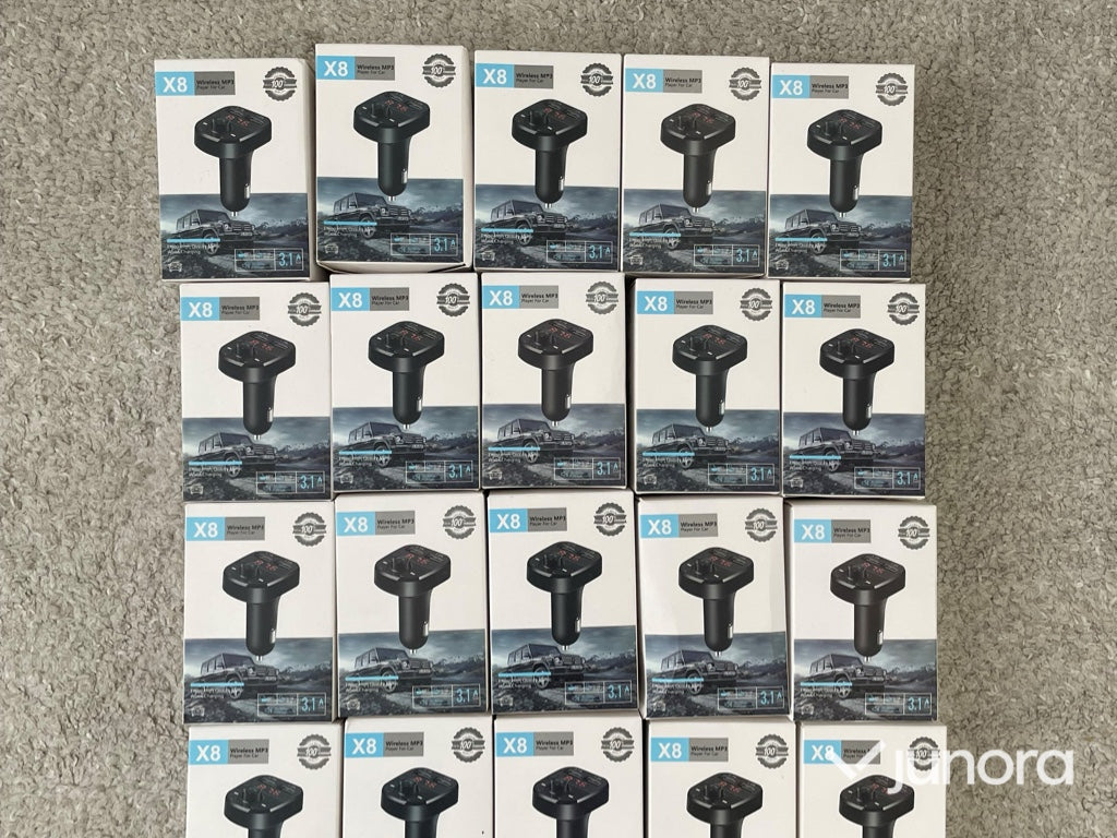 FM-sändare / Bluetooth-adapter - X8, 20-pack