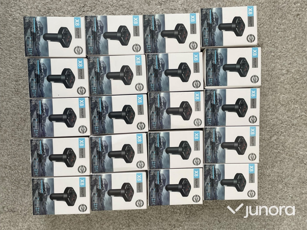 FM-sändare / Bluetooth-adapter - X8, 20-pack