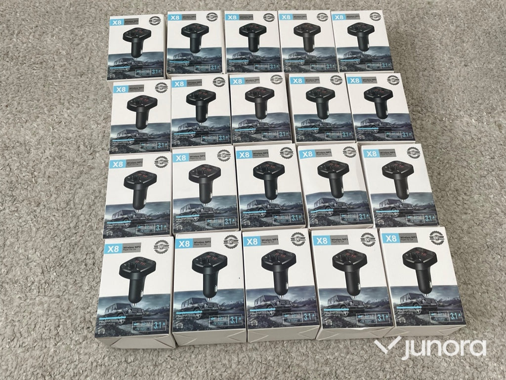 FM-sändare / Bluetooth-adapter - X8, 20-pack