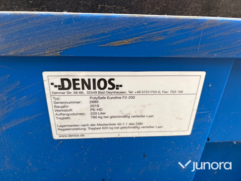 Uppsamlingskärl/oljetråg - Denios, 220L