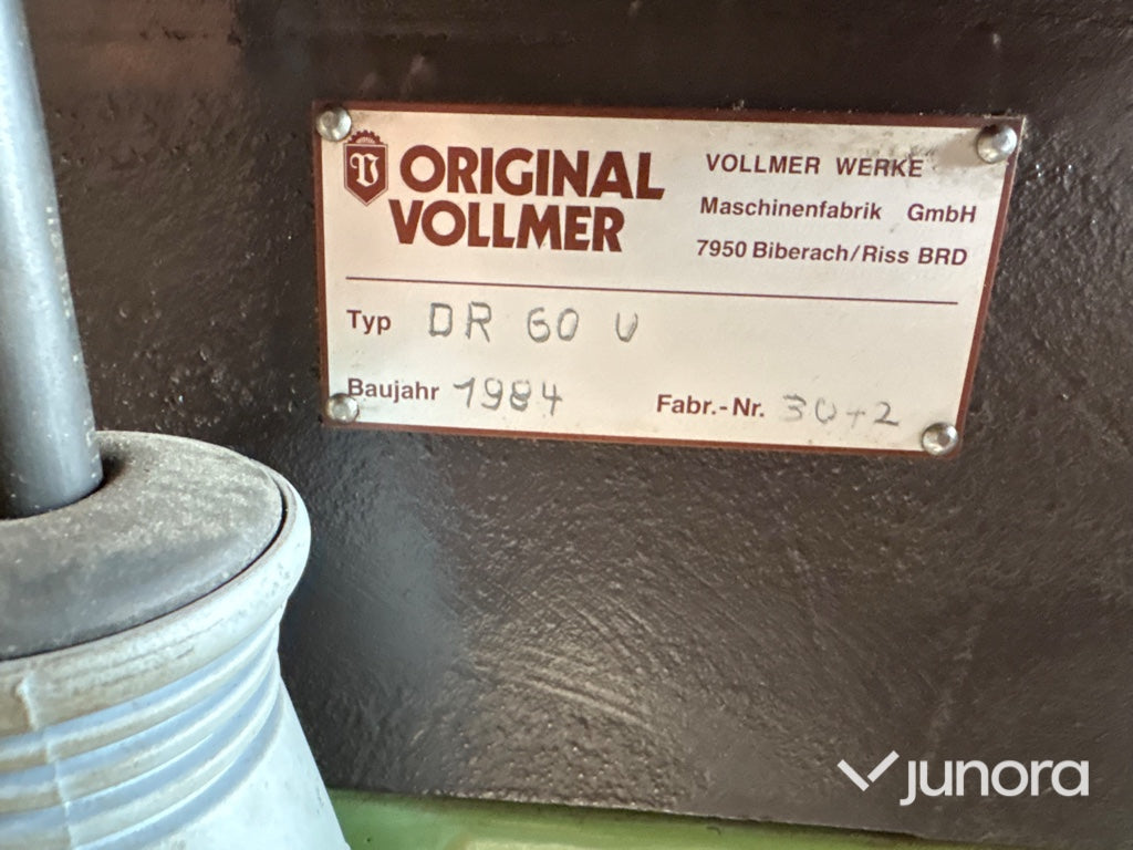 Slipmaskin - Vollmer, DR 60 U