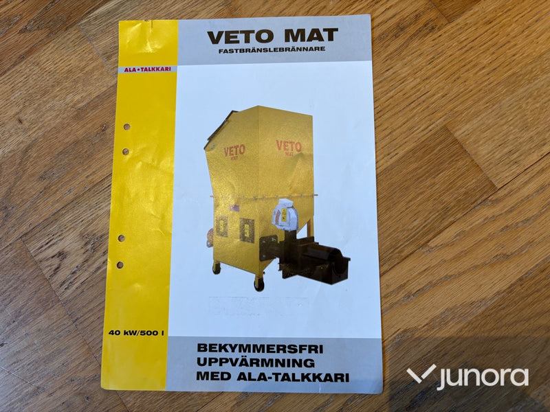 Fastbränslepanna – Ala-Talkkari Veto MAT, 60 kW