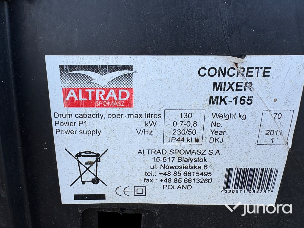 Betongblandare ALTRAD SPOMASZ MK-165