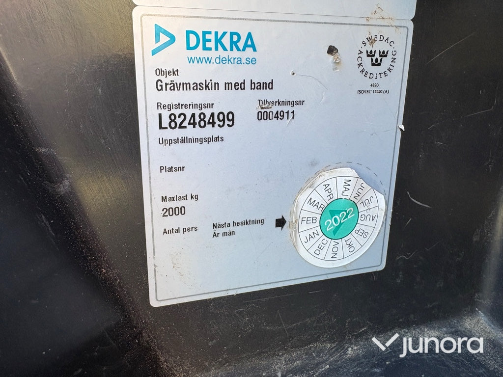 Bandgrävare grävmaskin Volvo ECR48C