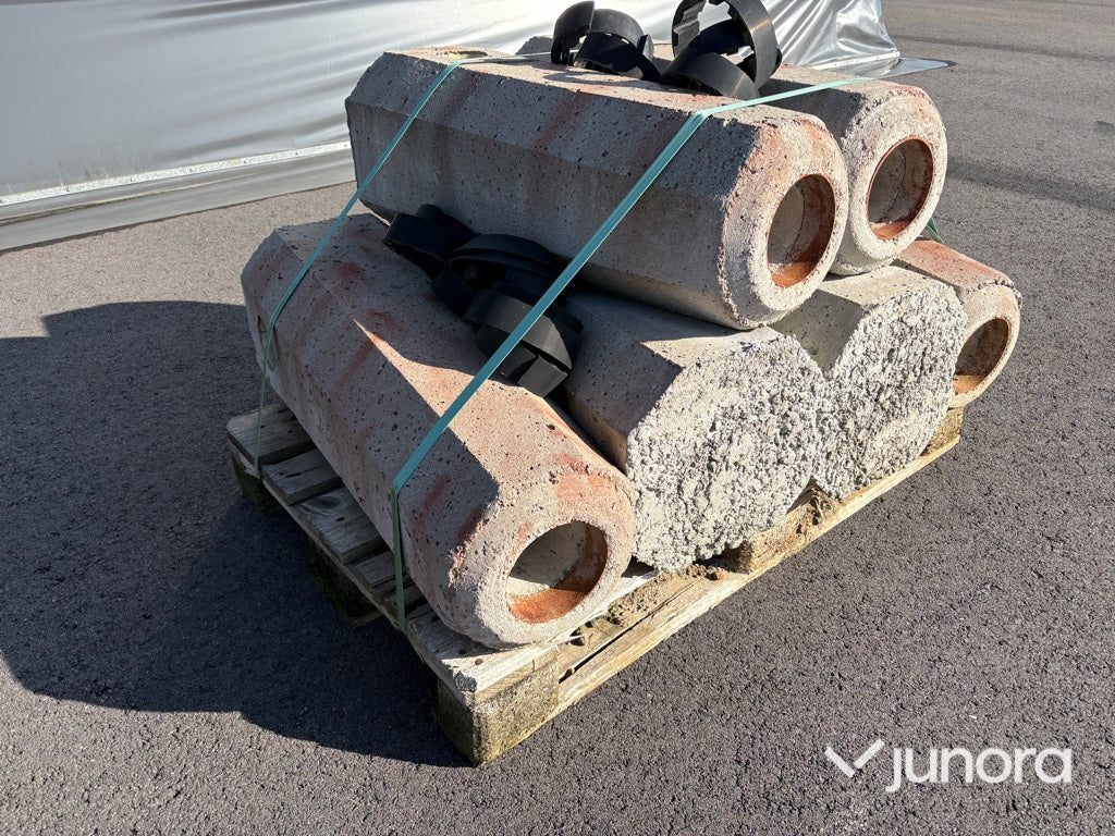 Betongfundament för lyktstolpar