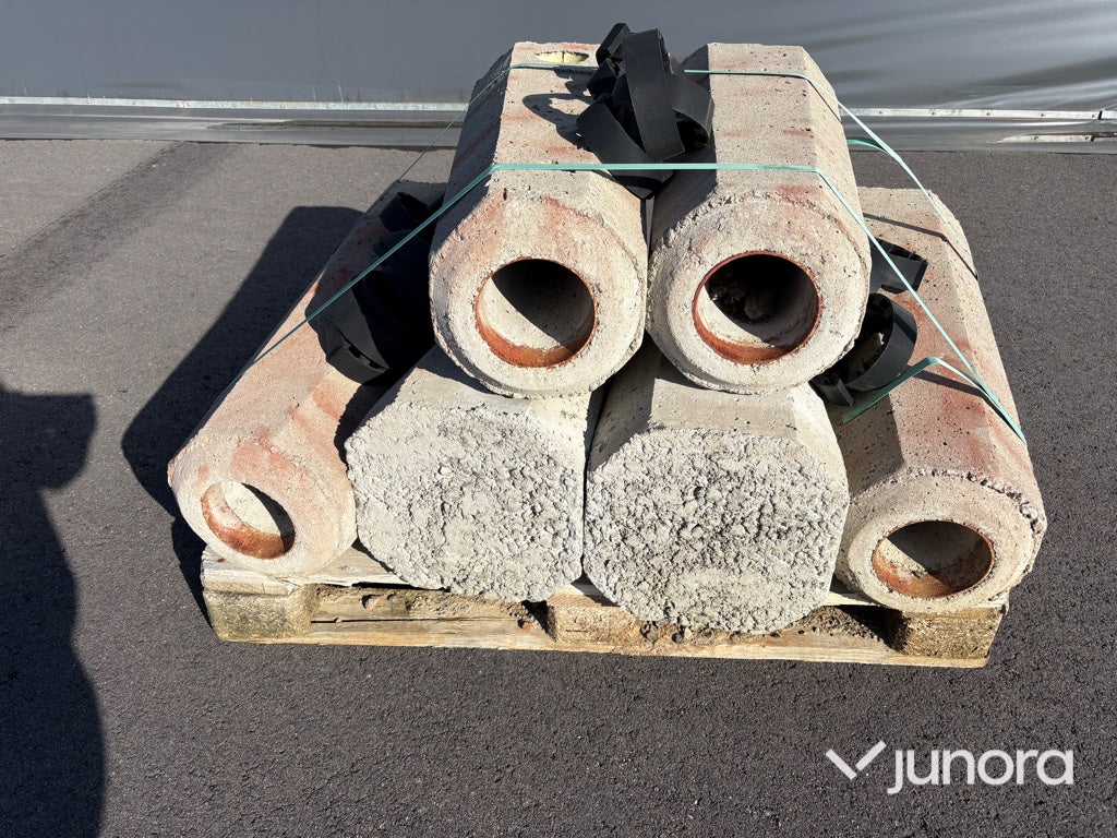 Betongfundament för lyktstolpar
