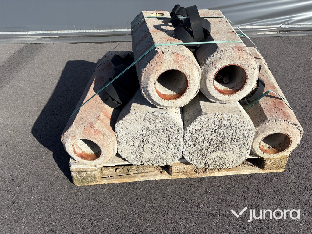 Betongfundament för lyktstolpar