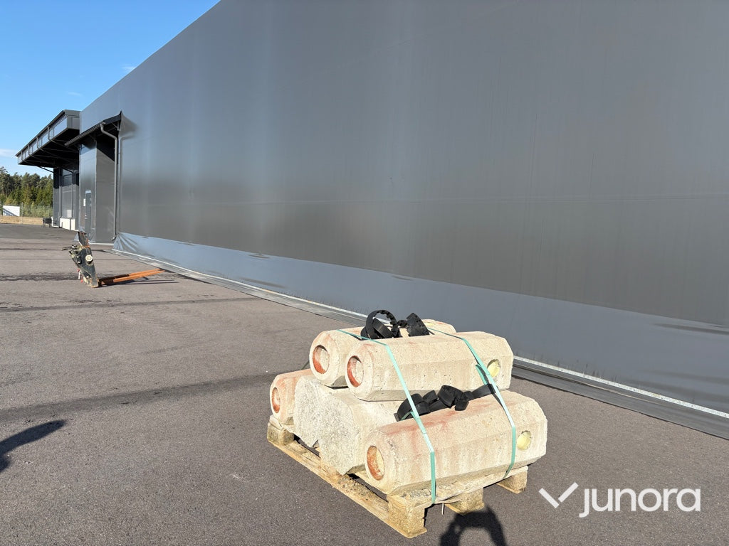 Betongfundament för lyktstolpar