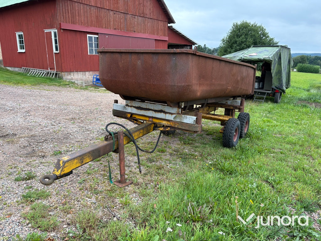 Tippkärra med boggi Rottne 5-tons