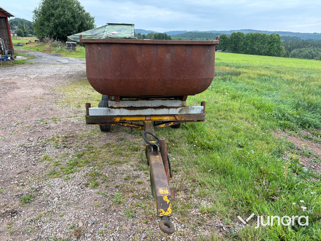 Tippkärra med boggi Rottne 5-tons
