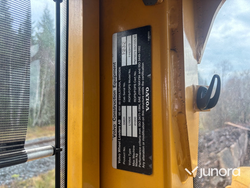 Hjullastare - Volvo, L180E, Med High-Lift