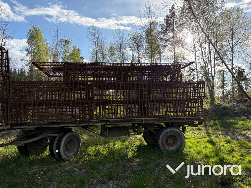 8st armeringsburar inklusive vagn