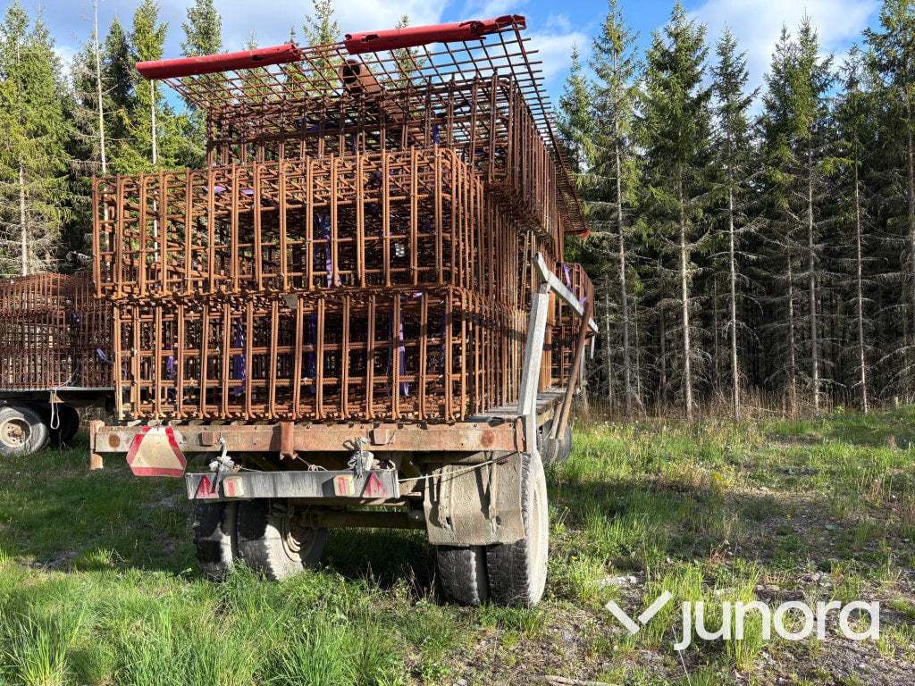 8st armeringsburar inklusive vagn