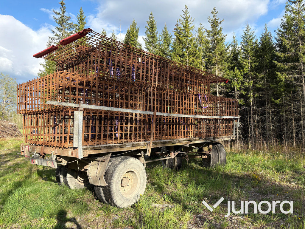 8st armeringsburar inklusive vagn