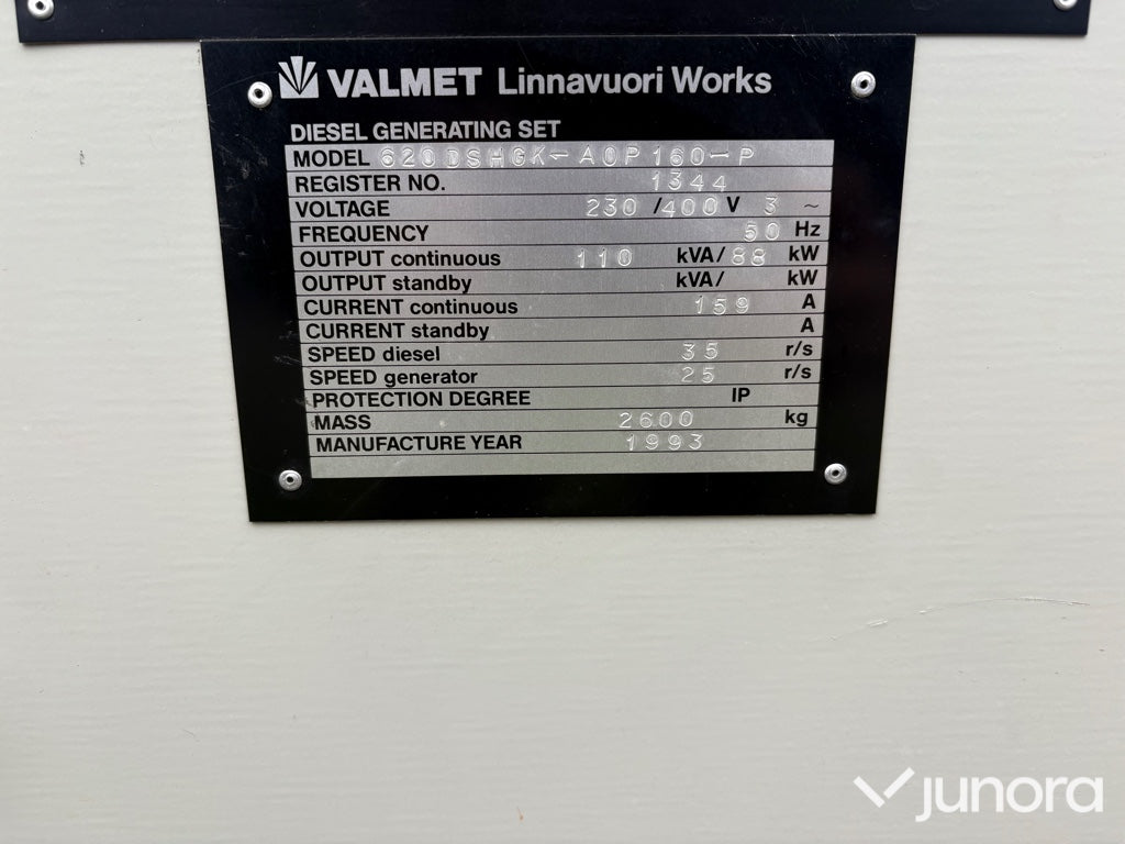 Valmet Dieselaggregat / Elverk