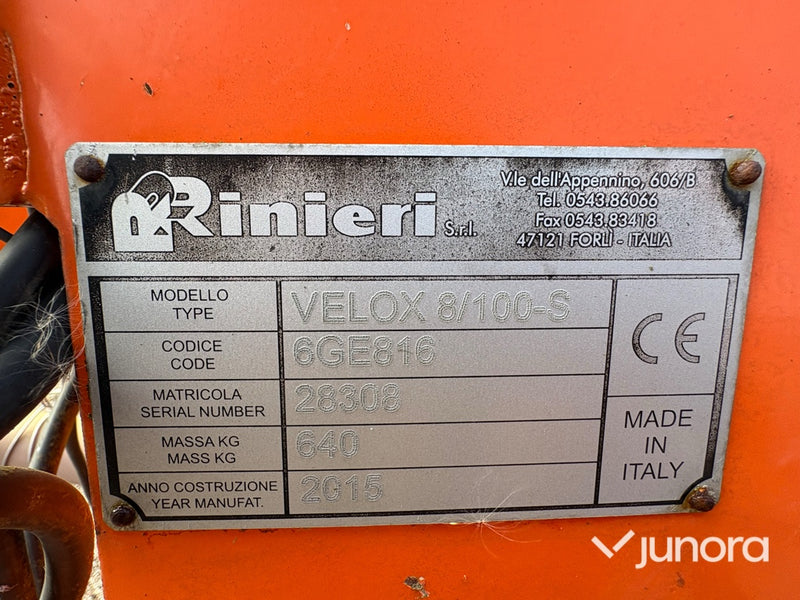 Mellanradsaggregat - Rinieri, Velox 8/100-S