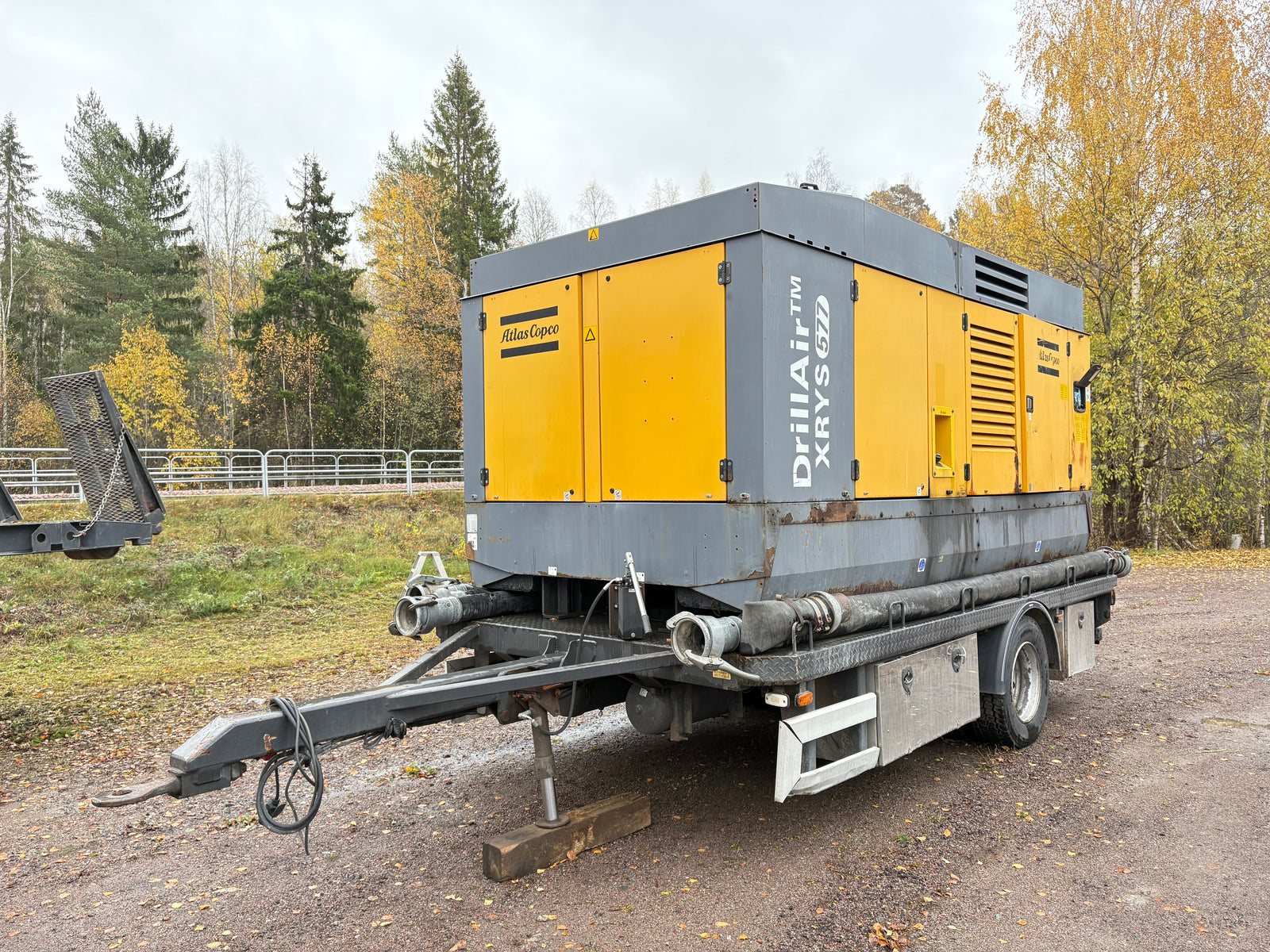 Borrekipage Volvo FH12 Nemek 407 TS Atlas Copco DrillAir