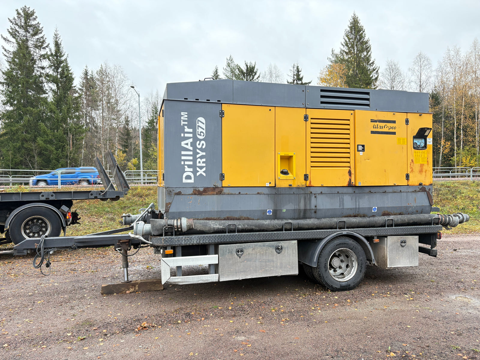Borrekipage Volvo FH12 Nemek 407 TS Atlas Copco DrillAir