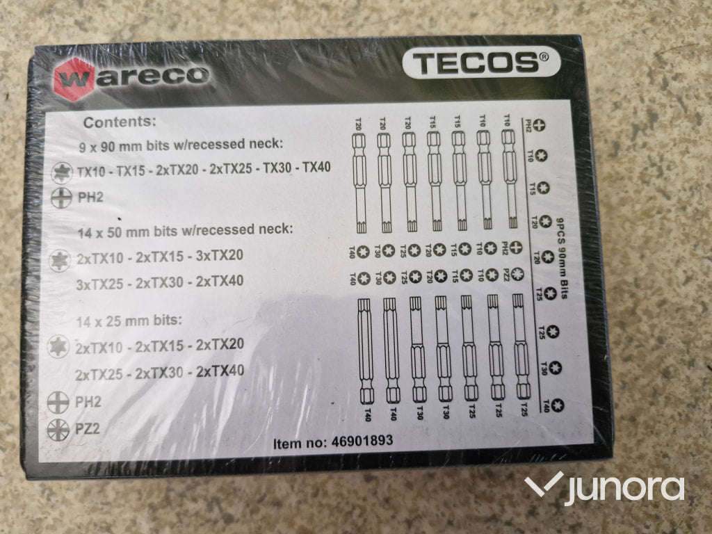 Tecos Verktygssatser 3 st