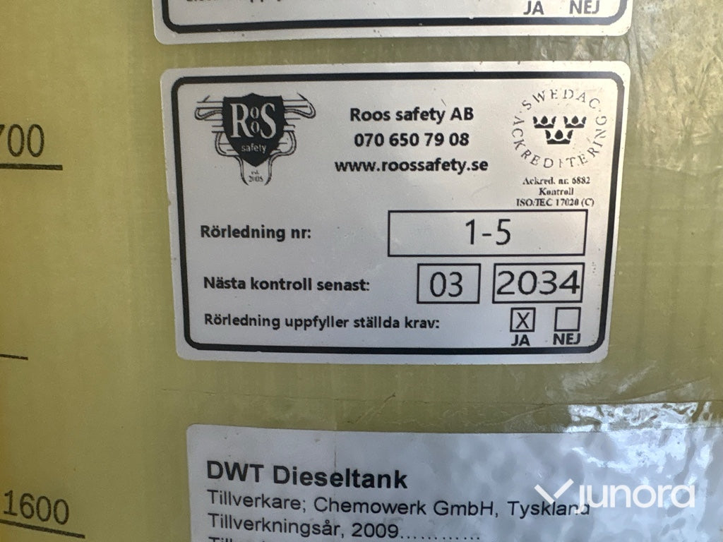 Dieseltank - ABG 2000 liter