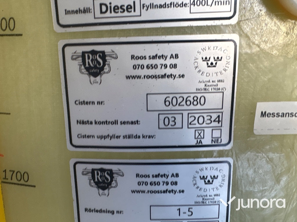 Dieseltank - ABG 2000 liter