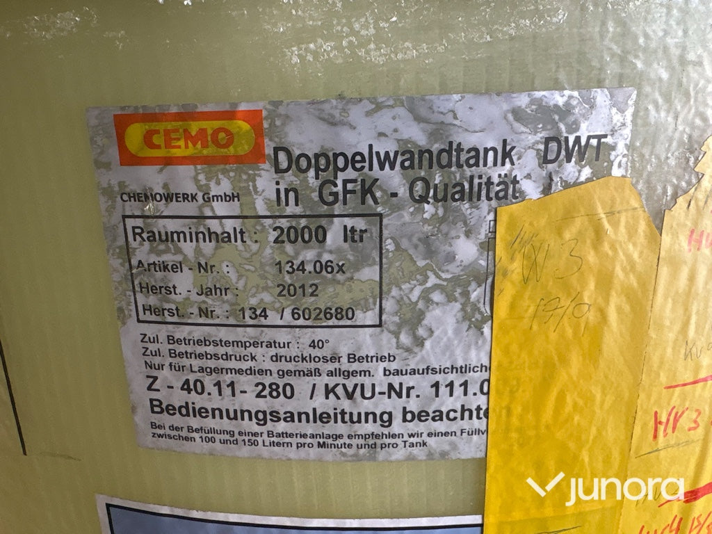 Dieseltank - ABG 2000 liter