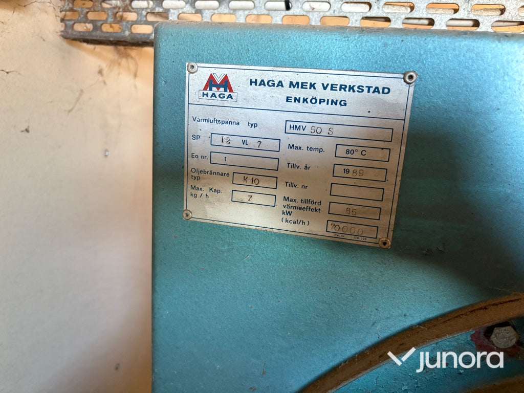Dieselvärmare - Haga Mek Verkstad, HMV 50 S