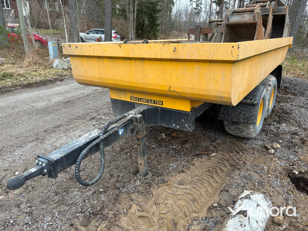 Hjulgrävmaskin-VOLVO EW160C med släp