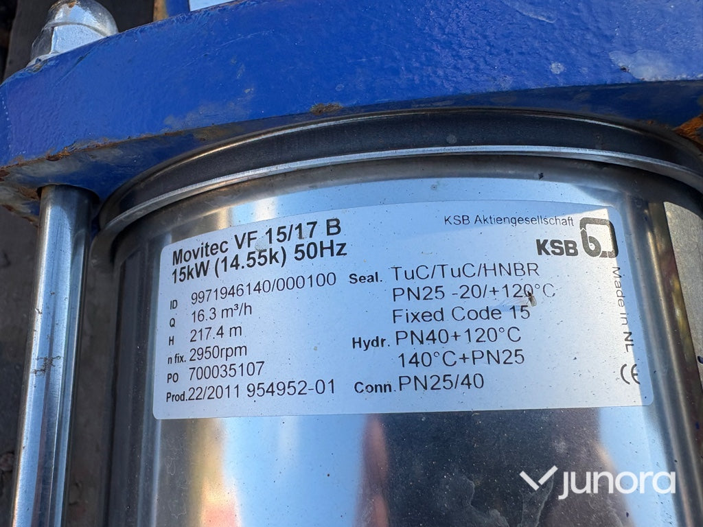 Tryckstegringspump - KSB Movitec VF 15/17 B