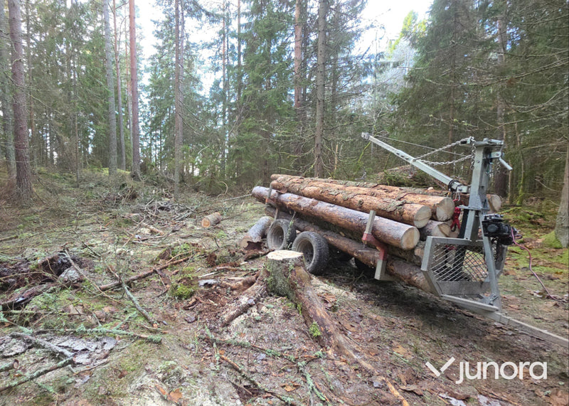 ATV Timmervagn - med elvinsch och timmersax