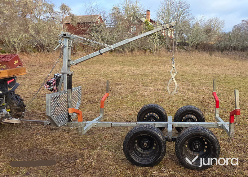 ATV Timmervagn - med elvinsch och timmersax