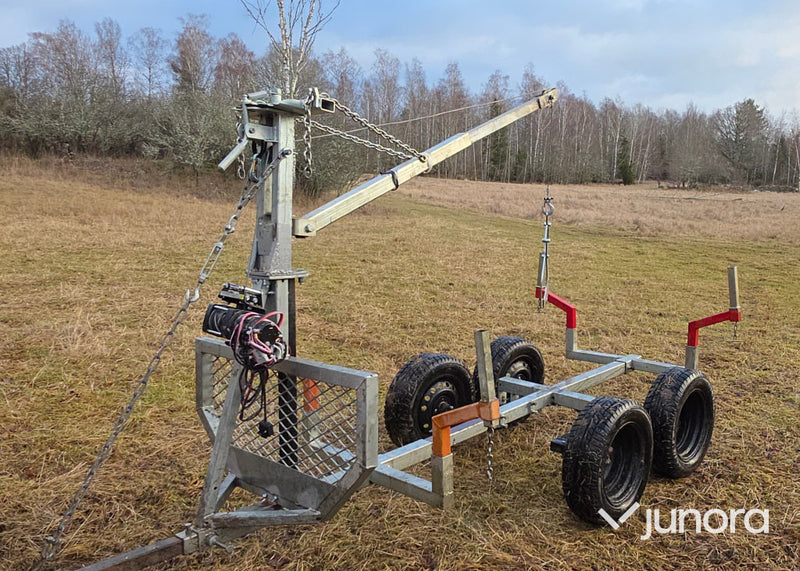 ATV Timmervagn - med elvinsch och timmersax