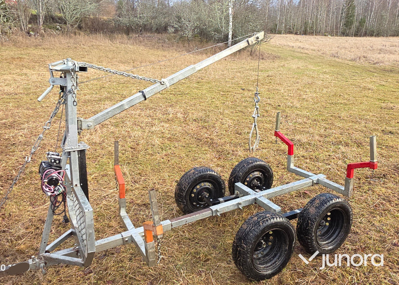 ATV Timmervagn - med elvinsch och timmersax