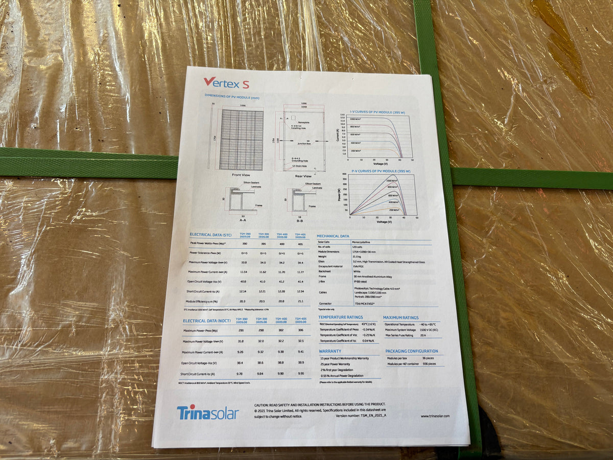 Solceller Trina Vertex S 405W - 36 stycken