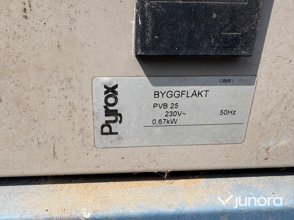 Byggfläkt - Pyrox PVB 25